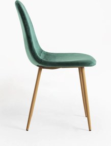 Set 4 Teok Fluwelen Stoelen