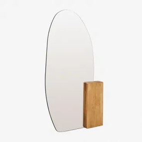 Onregelmatige Staande Spiegel 80x160 Cm In Eikenhout Eriste Eikenhout - Sklum