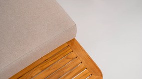 DATHO OUTDOOR Hoek Loungeset - Capri - Aluminium - Teak - Datho Outdoor