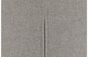 Goossens Eetkamerstoel Hera grijs stof met armleuning, modern design