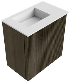 Mondiaz Joya 40cm toiletmeubel shadow met wastafel faye links zonder kraangat talc