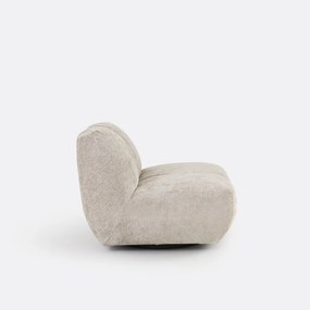 Draaibare fauteuil, dik fluweel, Nuria