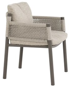 4 Seasons Outdoor Savanne tuinset met Hampton tafel 160 cm Tuinstoel   bruin weerbestendig