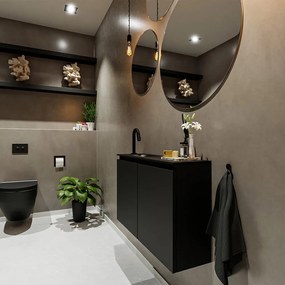 Mondiaz Ture 80cm toiletmeubel urban met wastafel urban links 1 kraangat