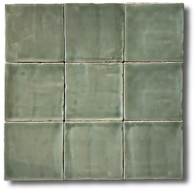 Hoogglans Wandtegel 13x13 Cm Jade Groen RBT45