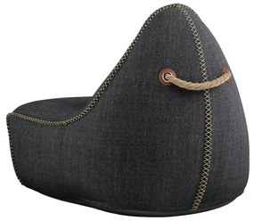 Cobana Lounge Chair & Pouf Outdoor - Zwart