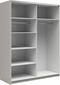 Kledingkast Livevaro 119, Kasjmier, 196x154x60cm, 142.2 kg, Kledingkast deuren: Schuivend, Aantal planken: 5, Aantal planken: 5