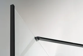 Polysan Zoom Line Black zijwand 100cm antikalk