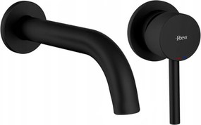 Inbouw wastafelkraan Rea Lungo Black + BOX