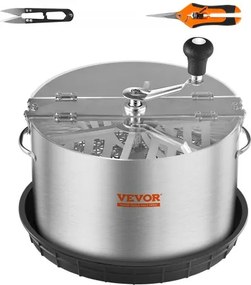 VEVOR 16" Harvester Handmatige Trimmer Knop Trimmer 2 Soorten Trimroosters voor het Knippen van Natte/Droge Planten Tumble Cutter Kom Knop Blad Trimmer Harvester Groei