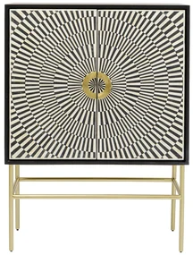 Kare Design Electro Design Wandkast Zwart-wit - 100x40x140cm.