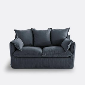 Bankhoes in gekreukt linnen Odna