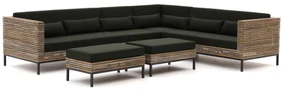 ROUGH-D hoek loungeset 6-delig