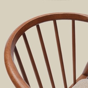 Walnoot Spijlenstoel Scandinavisch Design
