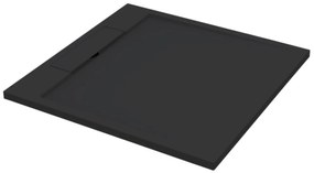 Best Design Just Solid douchebak 90x90x3.5cm mat zwart