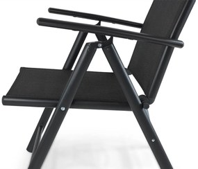 Tuinset 4 personen 160 cm Aluminium/textileen Grijs Domani Furniture Carino/Concept