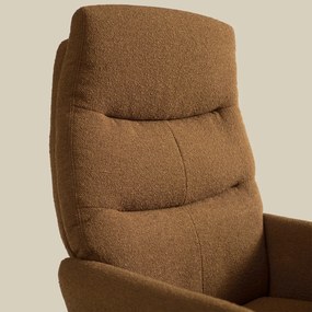 Verstelbare Fauteuil Met Voetenbank Caramel