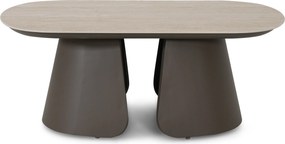 Stoel en Bank Loungeset 5 personen Rope Taupe  Santika Furniture Santika