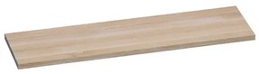 BRAUER Massief eiken Wastafelblad - 160x46x4cm - zonder kraangat - Hout white oak TB-OCM160LEW