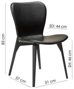 Dan-Form Paragon Design Eetkamerstoel Bruin Kunstleer