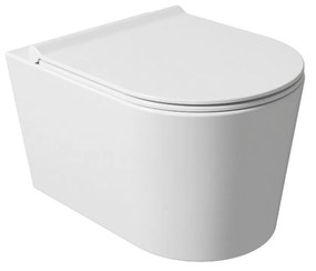 Salenzi Civita wandcloset toiletpot randloos mat wit 50x35x36.5cm