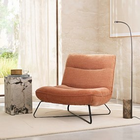 Fauteuil in fluwelen stof, HELMA