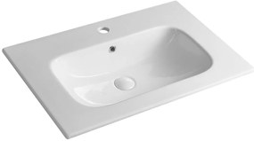 Sapho Cirasa badmeubel 70cm met 3 lades eiken met witte wastafel