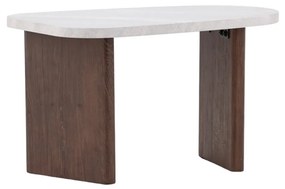 Organische Bijzettafel Bruin - 45 X 70cm.
