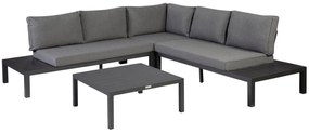 Exotan Hoek Loungeset - La Vida - Lichtgrijs - Aluminium - Exotan