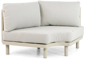 Hoek loungeset 5 personen Aluminium/rope Taupe  Santika Furniture Santika