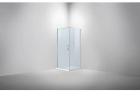 Van Rijn Products ST02 Douchecabine - 95x95x200cm - stabilisatiestang - helder glas - 6mm ST0215090T