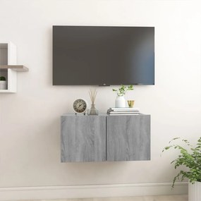 vidaXL Tv-hangmeubel 60x30x30 cm bewerkt hout grijs sonoma eikenkleur