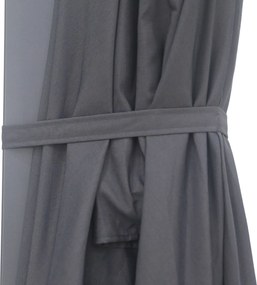 Zweefparasol  2.6x3.5m Graphite (excl. voet) Grijs-antraciet Camello Luna
