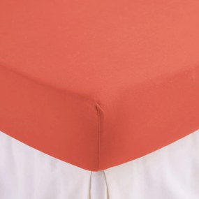 Effen hoeslaken in gewassen katoen, omslag 30 cm, Scenario