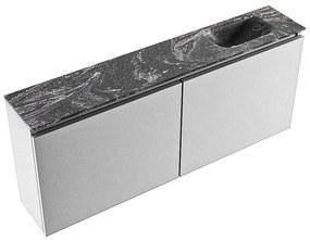 Mondiaz Ture DLux toiletmeubel 120cm plata met wastafel lava rechts met kraangat