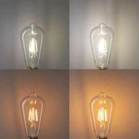 Set van 5 Smart E27 LED lampen ST64 4,5W 470 lm 1800-4000K