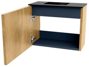 Mondiaz Joya 50cm toiletmeubel oak met wastafel faye links zonder kraangat urban