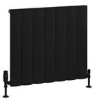 Eastbrook Tordino radiator 65x60cm aluminium 724W zwart mat