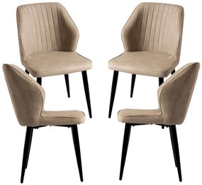 Pakket van 4 Wenye-stoelen