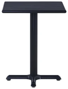 vidaXL Tuintafel 60x60x75 cm zwart