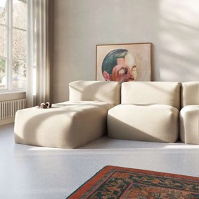 Soft Zitzak Indoor Lounger - Teddy Beige