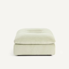 Modulaire voetensteun in stonewashed fluweel, GIULIANO