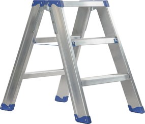 Escalo sparta duo aluminium - Industriële aluminium trapladder dubbel - 3 treden