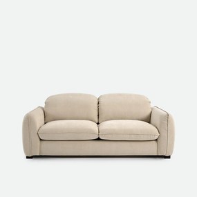 3-zits slaapbank in gemêleerd polyester, met hoofdsteunen, ISLA