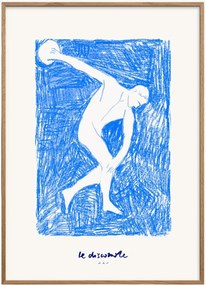 Ingelijste digitale print The Athlete