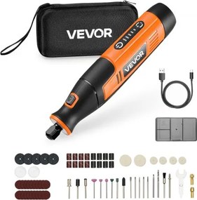 VEVOR 73-delige snoerloze multitoolset, DC4V draagbare mini-rotatietool, 5 snelheden 7000–20000 tpm, voor graveren, slijpen, polijsten, snijden, doe-het-zelf