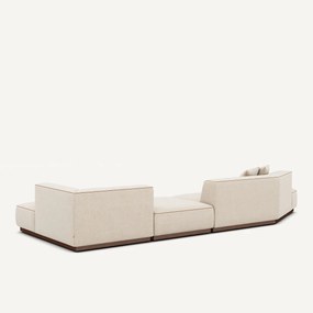 Open hoekbank XL in gemêleerde stof, JACOPO