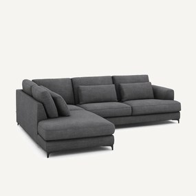 Omvormbare hoekbank links, katoen en linnen, Marsile