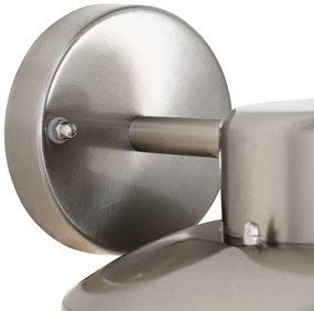 Industriële wandlamp staal IP44 - Shell