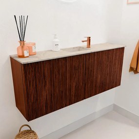 Mondiaz Joya DLux 100cm toiletmeubel ruby met wastafel faye midden 1 kraangat frappe